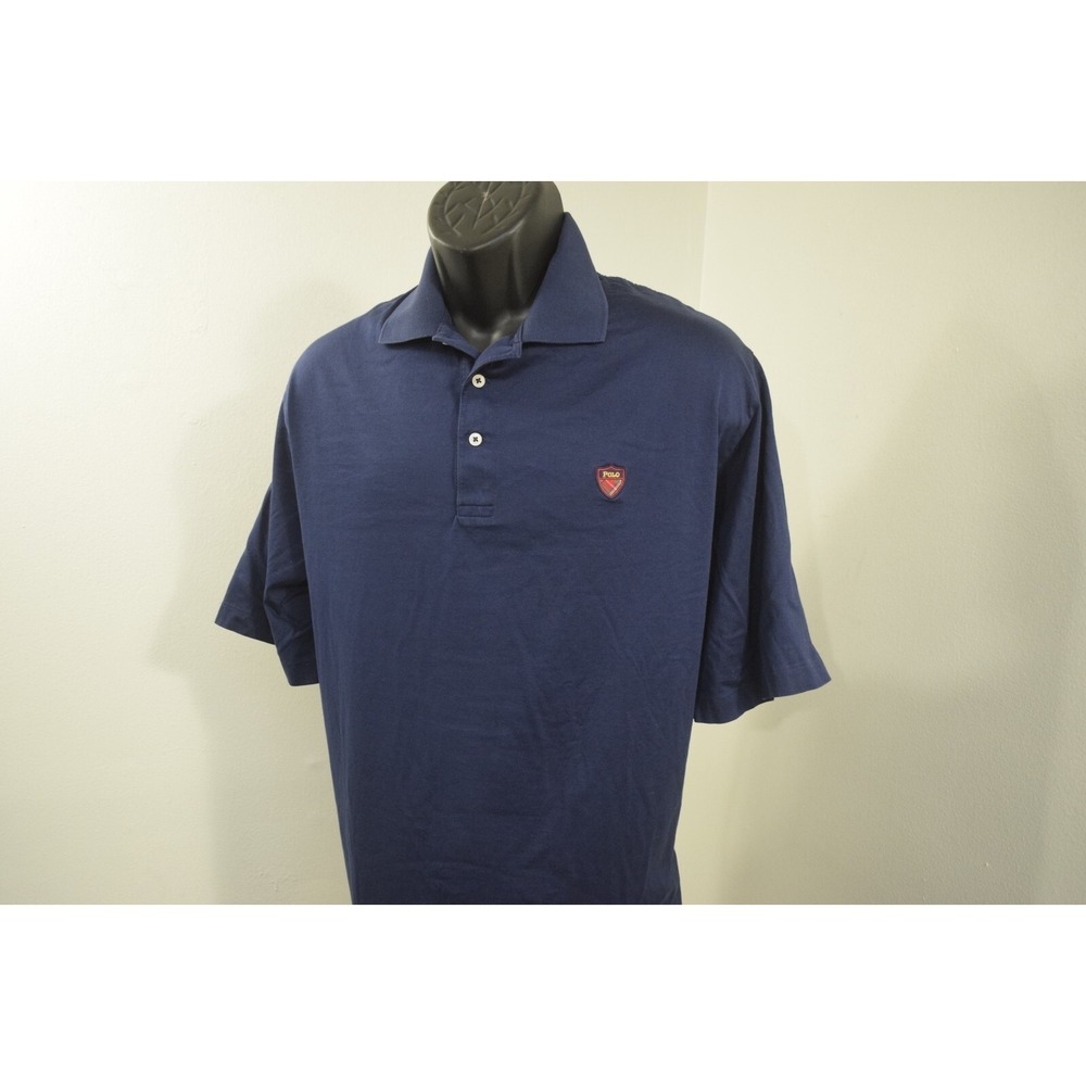 Polo Golf Ralph Lauren Golf Polo Dark Blue Short Sleeve Mens Size XL - Picture 2 of 8
